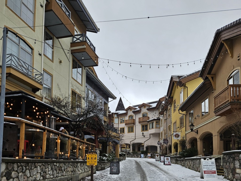 Sun Peaks Village in November