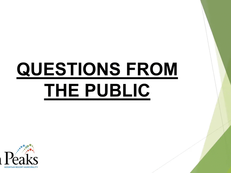 A recap of the Feb. 24 council meeting and public Q and A