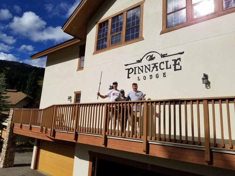 Sun Peaks Painting on keeping mountain homes maintained