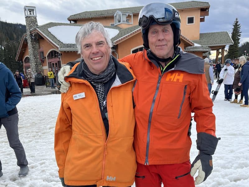 Frank Gish and Bradley Munro celebrated with Sun Peaks Mountain Man Award
